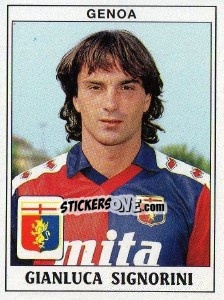 Sticker Gianluca Signorini - Calciatori 1989-1990 n. 142 - Panini
