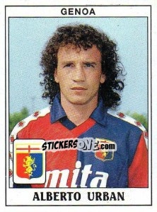 Sticker Alberto Urban - Calciatori 1989-1990 n. 143 - Panini
