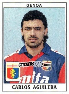 Sticker Carlos Aguilera - Calciatori 1989-1990 - Panini