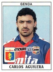 Sticker Carlos Aguilera - Calciatori 1989-1990 n. 147 - Panini