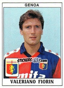 Sticker Valeriano Fiorin - Calciatori 1989-1990 n. 150 - Panini