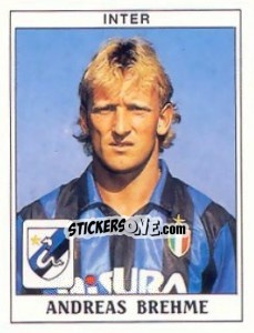 Sticker Andreas Brehme - Calciatori 1989-1990 n. 158 - Panini