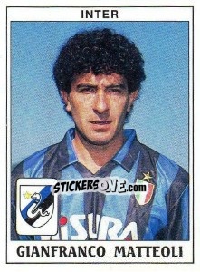 Sticker Gianfranco Matteoli - Calciatori 1989-1990 n. 159 - Panini