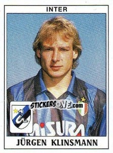 Sticker Jürgen Klinsmann - Calciatori 1989-1990 n. 164 - Panini