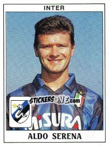 Sticker Aldo Serena - Calciatori 1989-1990 n. 166 - Panini