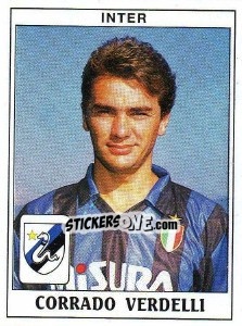 Sticker Corrado Verdelli - Calciatori 1989-1990 - Panini