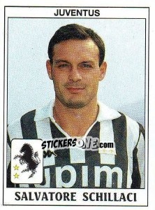 Sticker Salvatore Schillaci - Calciatori 1989-1990 n. 185 - Panini