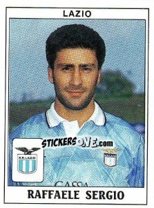 Sticker Raffaele Sergio - Calciatori 1989-1990 n. 196 - Panini