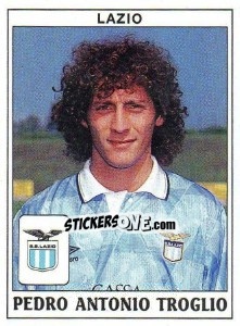 Sticker Pedro Antonio Troglio - Calciatori 1989-1990 n. 201 - Panini