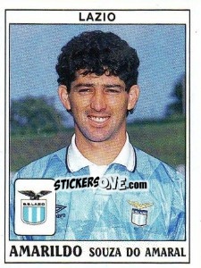 Sticker Amarildo Souza Do Amaral - Calciatori 1989-1990 n. 202 - Panini