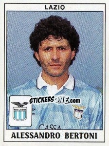 Figurina Alessandro Bertoni - Calciatori 1989-1990 - Panini