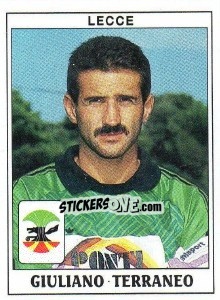 Sticker Giuliano Terraneo - Calciatori 1989-1990 n. 213 - Panini