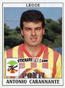 Sticker Antonio Carannante - Calciatori 1989-1990 n. 218 - Panini