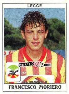 Sticker Francesco Moriero - Calciatori 1989-1990 n. 219 - Panini