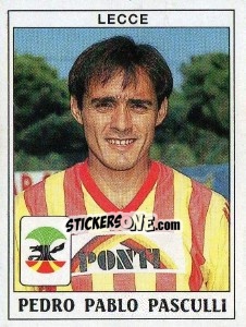 Sticker Pedro Pablo Pasculli - Calciatori 1989-1990 n. 221 - Panini