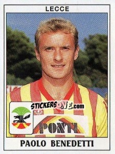 Cromo Paolo Benedetti - Calciatori 1989-1990 - Panini