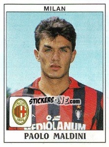 Sticker Paolo Maldini - Calciatori 1989-1990 n. 234 - Panini