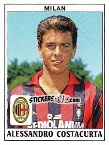 Sticker Alessandro Costacurta - Calciatori 1989-1990 n. 236 - Panini