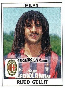 Sticker Ruud Gullit - Calciatori 1989-1990 - Panini