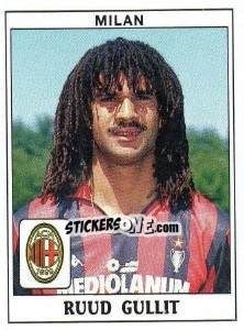 Sticker Ruud Gullit - Calciatori 1989-1990 n. 241 - Panini