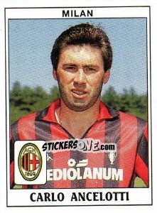 Sticker Carlo Ancelotti - Calciatori 1989-1990 n. 242 - Panini