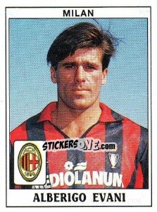 Sticker Alberigo Evani - Calciatori 1989-1990 n. 244 - Panini