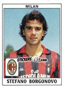 Sticker Stefano Borgonovo - Calciatori 1989-1990 n. 247 - Panini