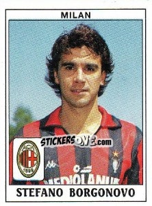 Figurina Stefano Borgonovo - Calciatori 1989-1990 - Panini