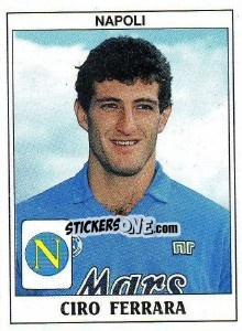 Sticker Ciro Ferrara - Calciatori 1989-1990 n. 252 - Panini