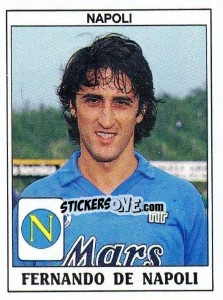 Figurina Fernando De Napoli - Calciatori 1989-1990 - Panini
