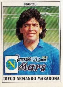 Sticker Diego Armando Maradona - Calciatori 1989-1990 n. 260 - Panini