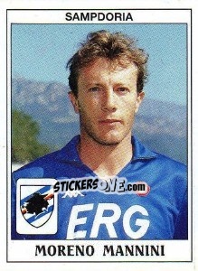 Sticker Moreno Mannini - Calciatori 1989-1990 - Panini