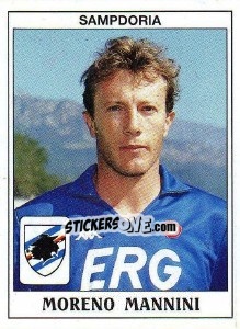 Figurina Moreno Mannini - Calciatori 1989-1990 - Panini