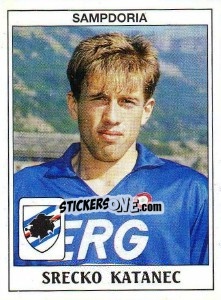 Sticker Srecko Katanec - Calciatori 1989-1990 - Panini