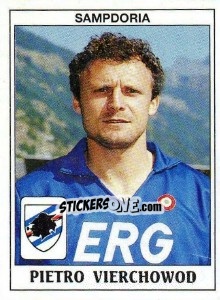 Sticker Pietro Vierchowod - Calciatori 1989-1990 n. 293 - Panini