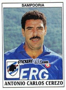 Sticker Antonio Carlos Cerezo - Calciatori 1989-1990 n. 296 - Panini