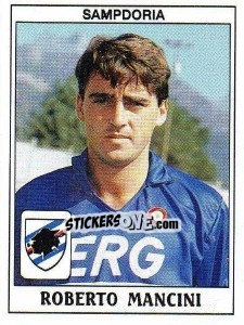 Sticker Roberto Mancini - Calciatori 1989-1990 - Panini