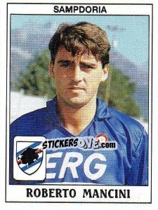 Sticker Roberto Mancini - Calciatori 1989-1990 n. 298 - Panini