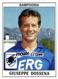 Sticker Giuseppe Dossena - Calciatori 1989-1990 - Panini