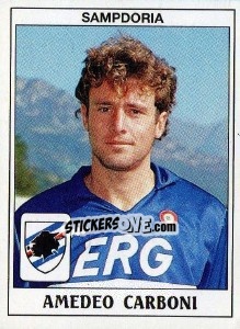 Sticker Amedeo Carboni - Calciatori 1989-1990 n. 302 - Panini