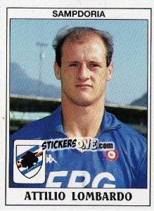 Sticker Attilio Lombardo - Calciatori 1989-1990 n. 304 - Panini