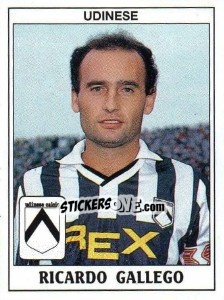 Sticker Ricardo Gallego - Calciatori 1989-1990 n. 317 - Panini