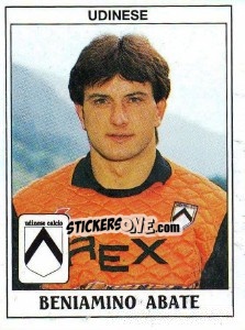 Sticker Beniamino Abate - Calciatori 1989-1990 n. 319 - Panini