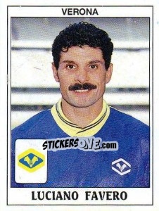 Sticker Luciano Favaro - Calciatori 1989-1990 n. 328 - Panini