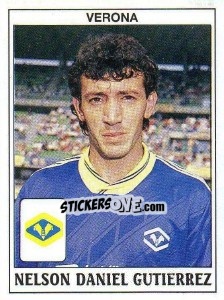 Sticker Nelson Daniel Gutierrez - Calciatori 1989-1990 - Panini