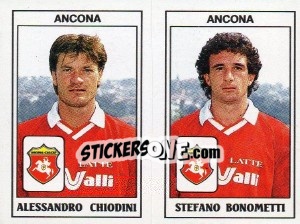 Cromo Alessandro Chiodini / Stefano Bonometti - Calciatori 1989-1990 - Panini