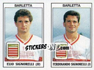 Sticker Elio Signorelli / Ferdinando Signorelli - Calciatori 1989-1990 n. 365 - Panini