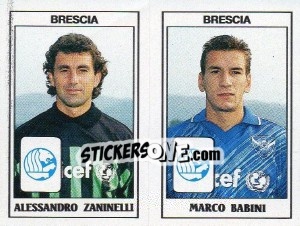 Cromo Alessandro Zaninelli / Marco Babini - Calciatori 1989-1990 - Panini