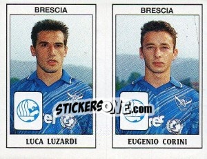 Sticker Luca Luzardi / Eugenio Corini - Calciatori 1989-1990 n. 371 - Panini