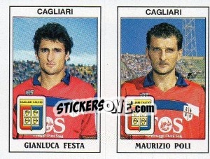 Sticker Gianluca Festa / Maurizio Poli - Calciatori 1989-1990 n. 378 - Panini